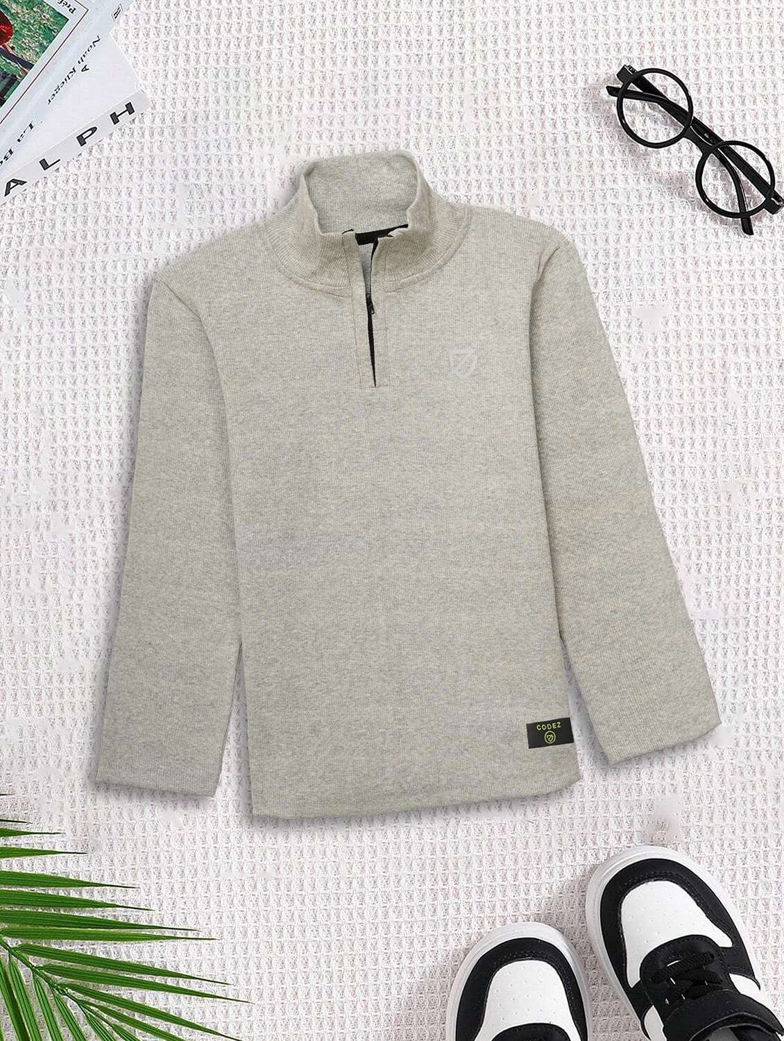 boys pack of 2 solid long sleeve sweatshirt - 22031617 -  Standard Image - 2