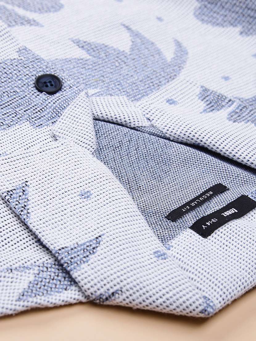 boys printed cuban collared short sleeve shirt - 22031627 -  Standard Image - 2