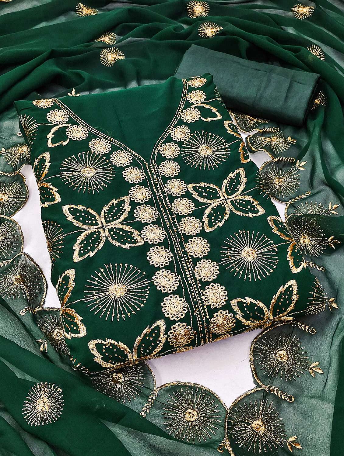 women solid with work embroidered unstitched suit set - 22031669 -  Standard Image - 2