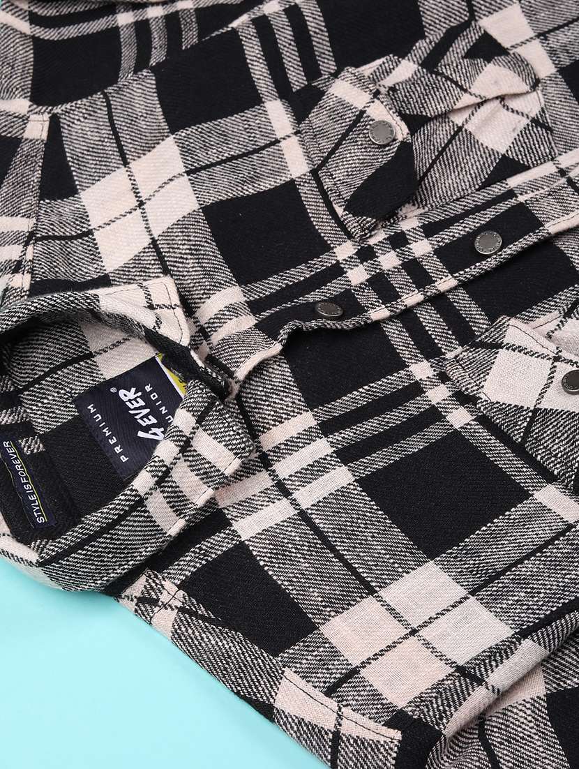 boys checkered long sleeve casual shirt - 22031842 -  Standard Image - 2