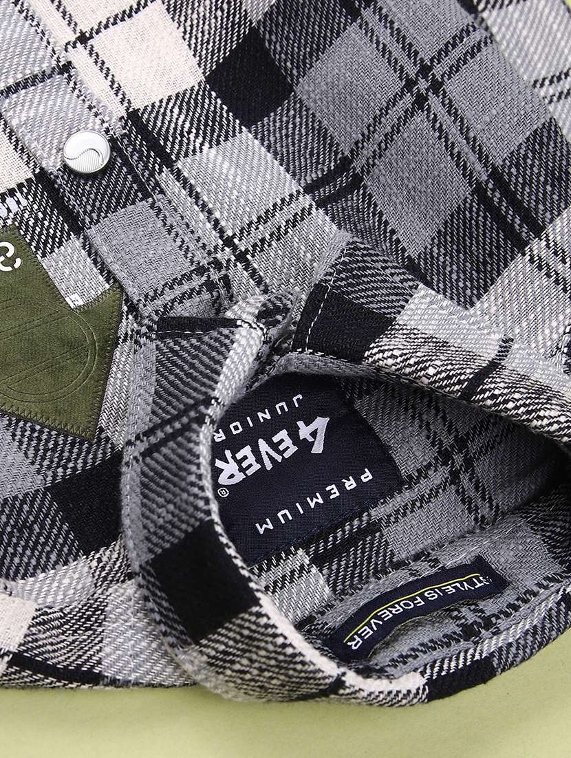 boys checkered long sleeve casual shirt - 22031853 -  Standard Image - 2