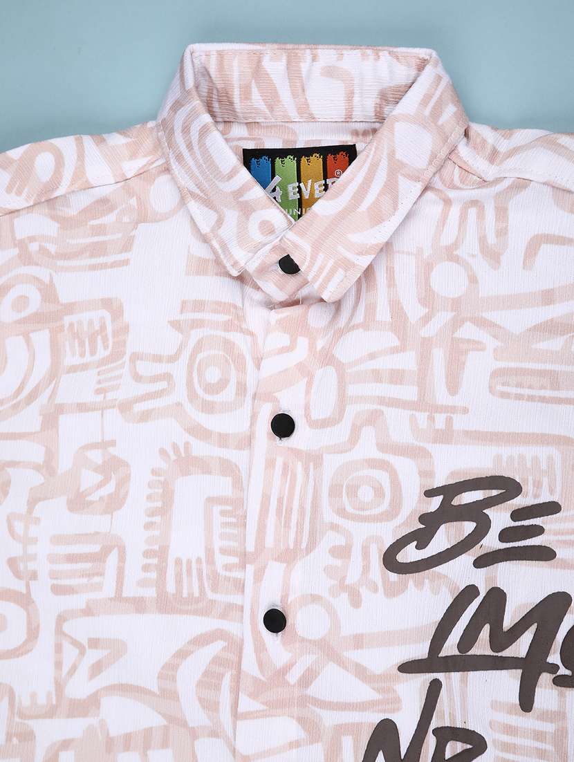 boys printed long sleeve casual shirt - 22031859 -  Standard Image - 2