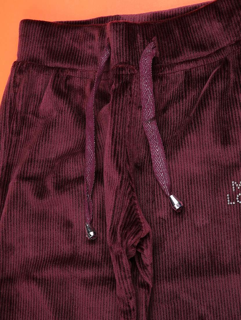 girls solid mid rise lounge wear pyjama - 22031936 -  Standard Image - 2