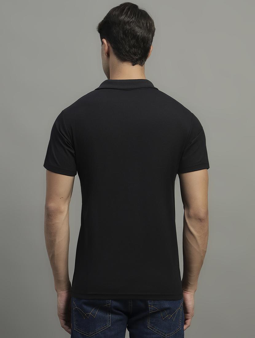 black polyester plain tshirt - 22032172 - Standard Image - 2