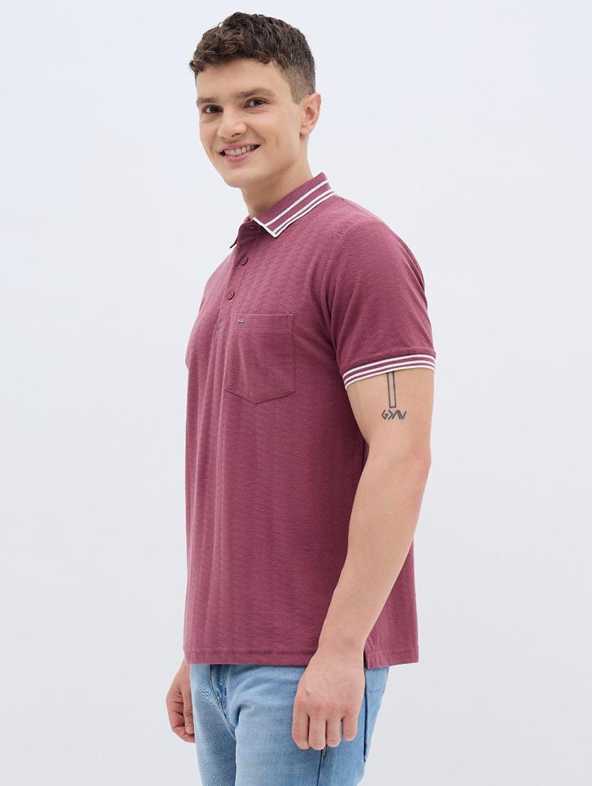 maroon cotton plain tshirt - 22032245 - Standard Image - 2