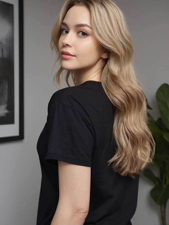 women black printed short sleeve oversized t-shirt - 22033326 -  Standard Image - 2