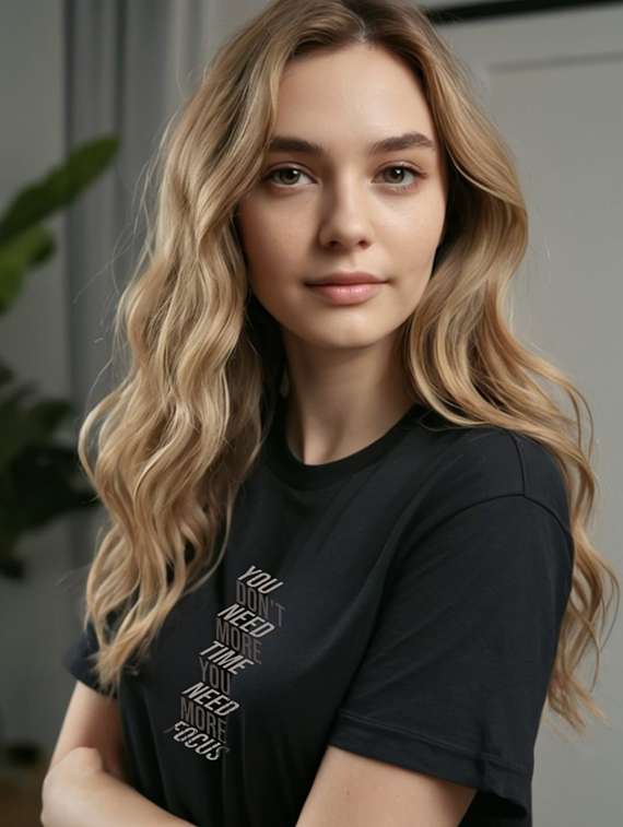 women printed short sleeve oversized t-shirt - 22033327 -  Standard Image - 2