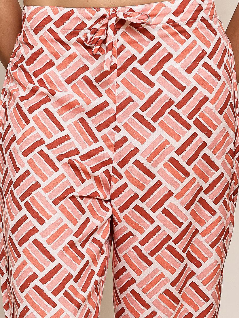 women printed top and trouser co-ord set - 22033431 - Standard Image - 7