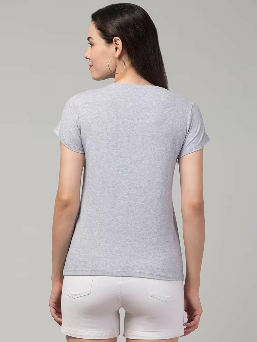 women printed short sleeve regular fit t-shirt - 22033435 - Standard Image - 2