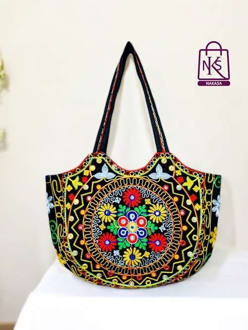 women floral embroidered tote bag - 22033631 -  Standard Image - 0