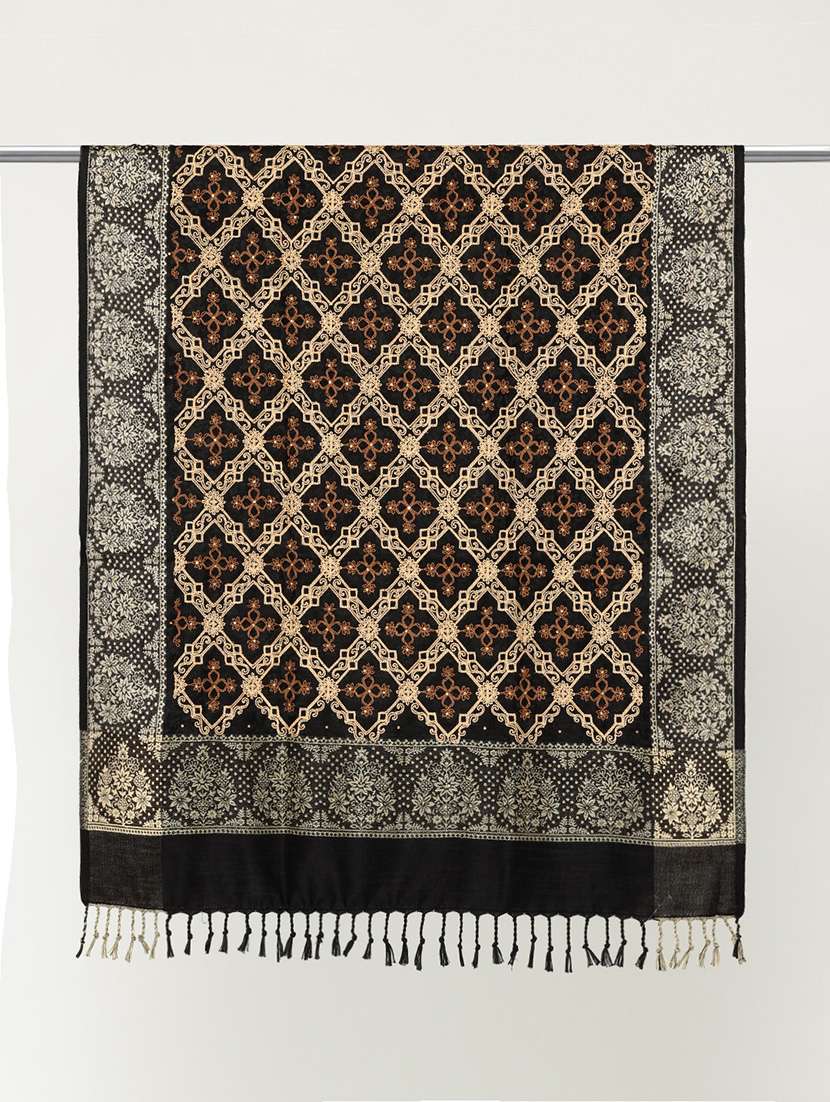 women self design reversible shawl - 22033704 -  Standard Image - 2