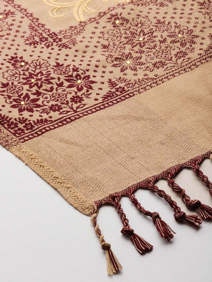 women self design reversible shawl - 22033705 -  Standard Image - 2