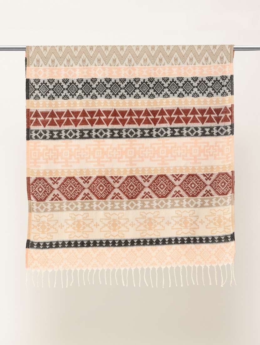 women self design reversible shawl - 22033714 -  Standard Image - 2