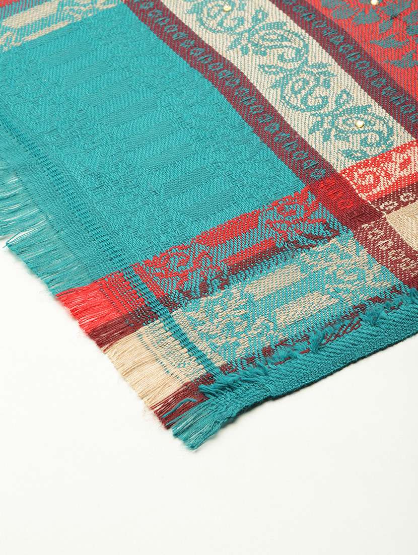 women self design reversible shawl - 22033721 -  Standard Image - 2