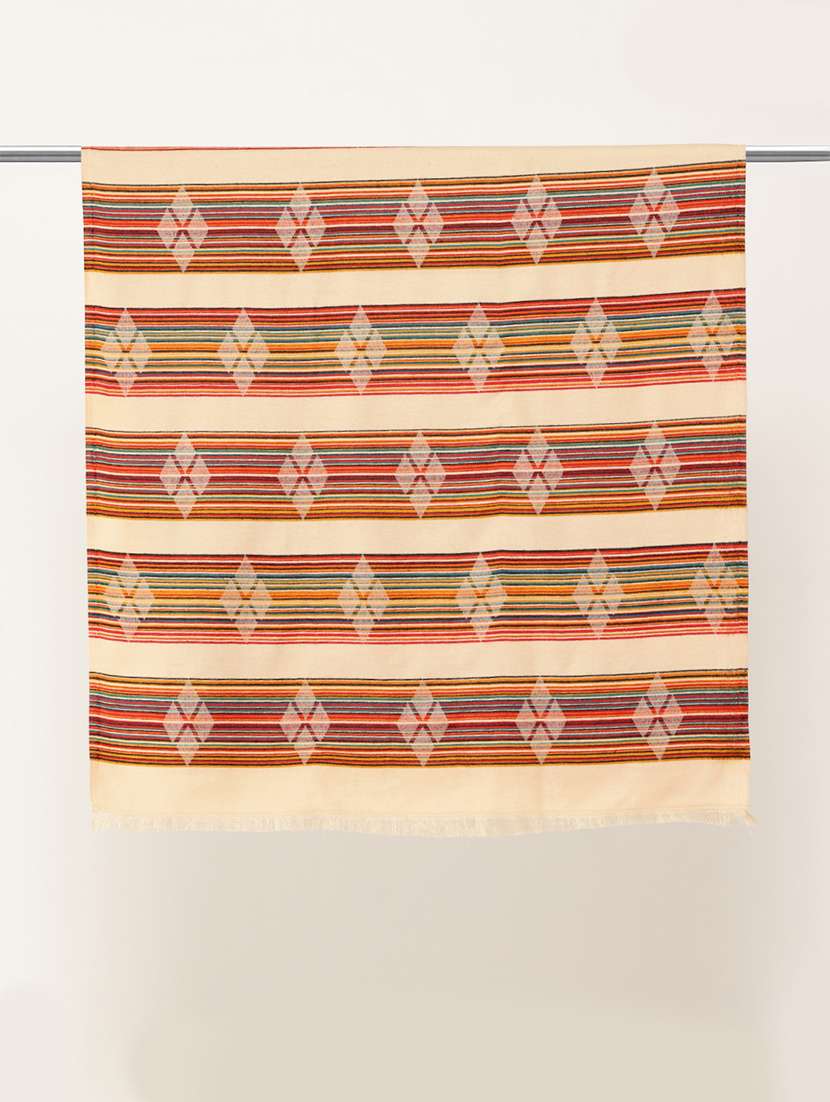 women self design reversible shawl - 22033729 -  Standard Image - 2