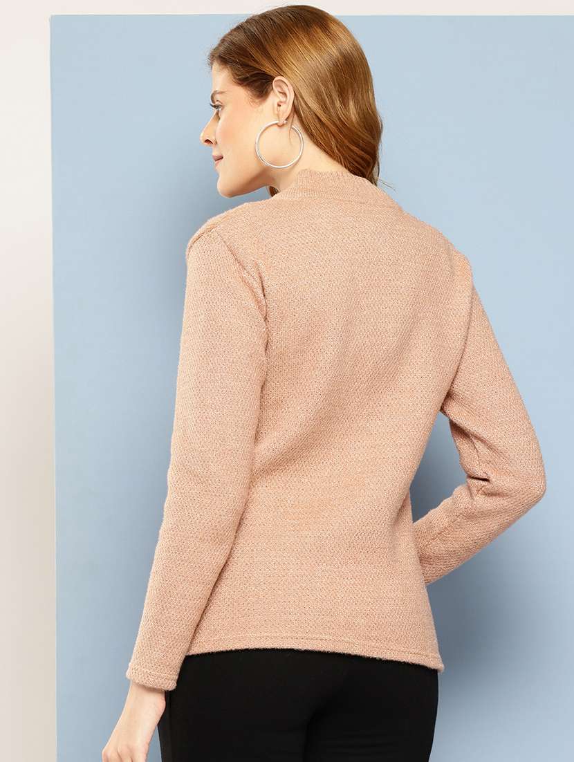 women self design long sleeve cardigan - 22033788 -  Standard Image - 2