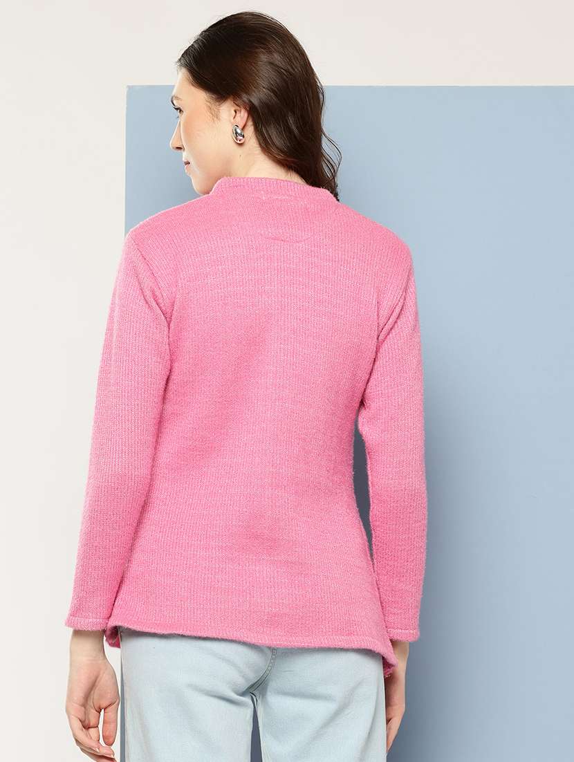 women self design long sleeve cardigan - 22033814 -  Standard Image - 2