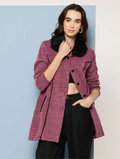 women solid long sleeve cardigan - 22033841 -  Standard Image - 0