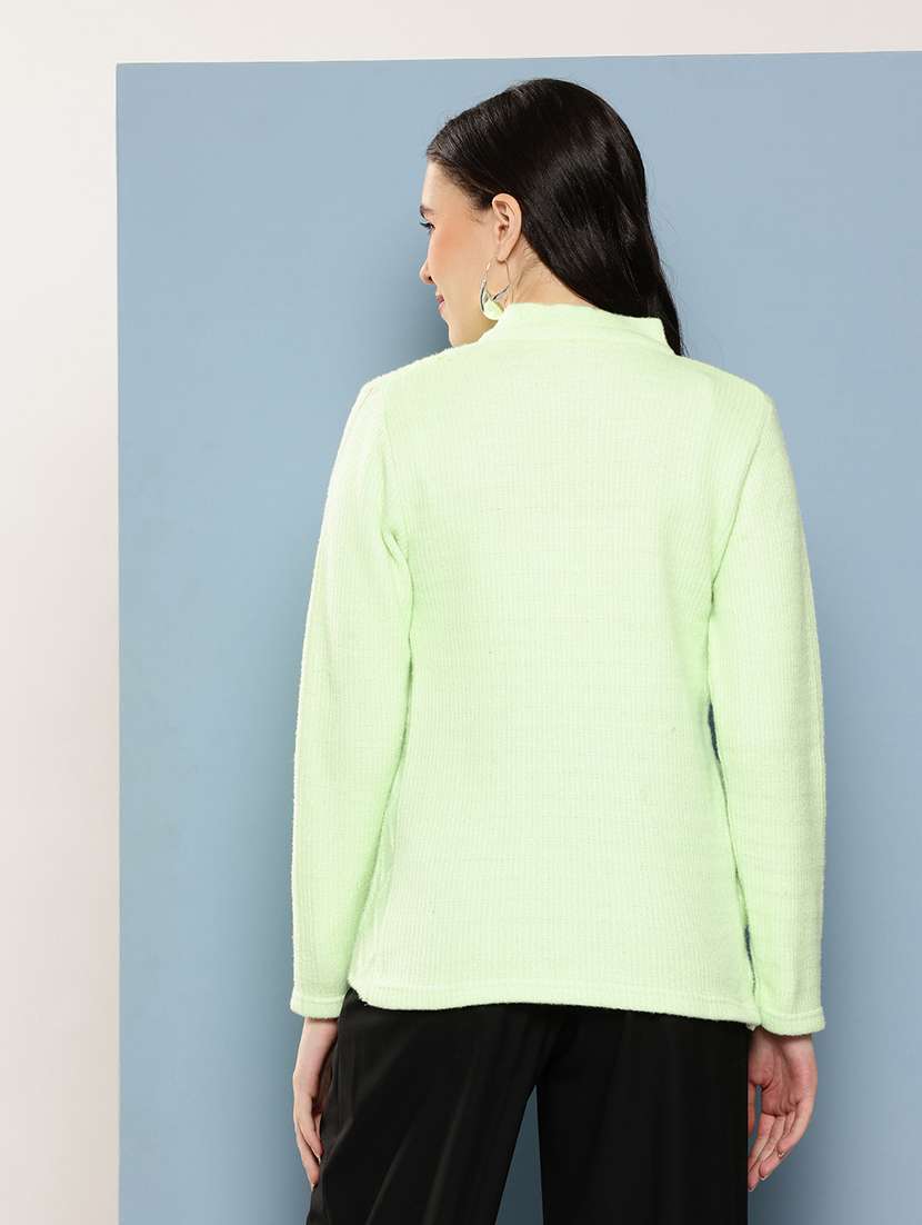 women self design long sleeve cardigan - 22033850 -  Standard Image - 2