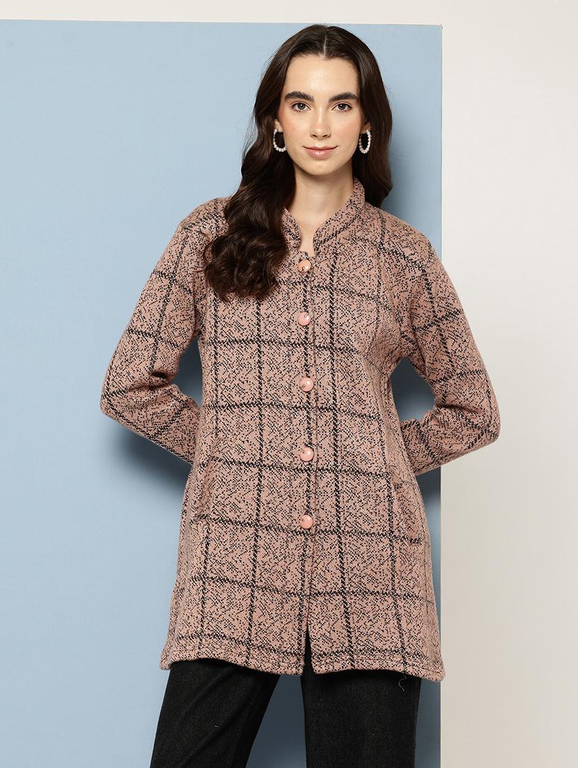 women self design long sleeve cardigan - 22033860 -  Zoom Image - 0