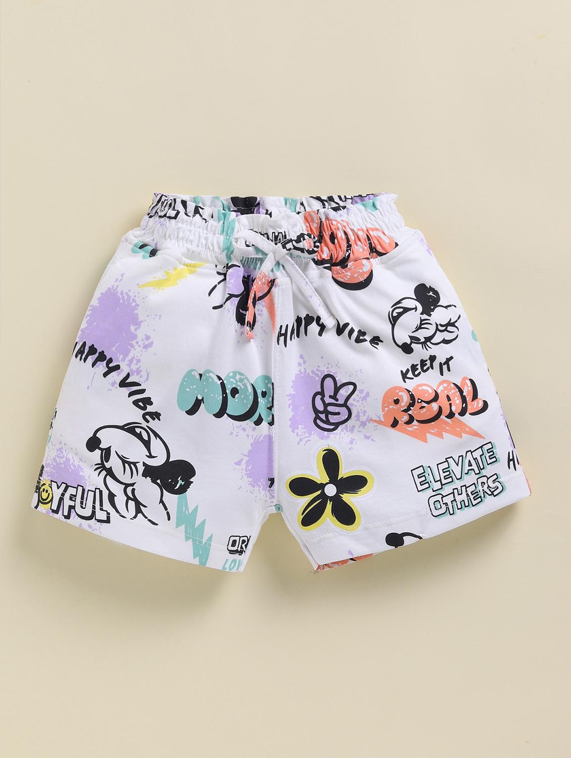 kids pack of 2 printed mid rise shorts - 22033876 - Standard Image - 2