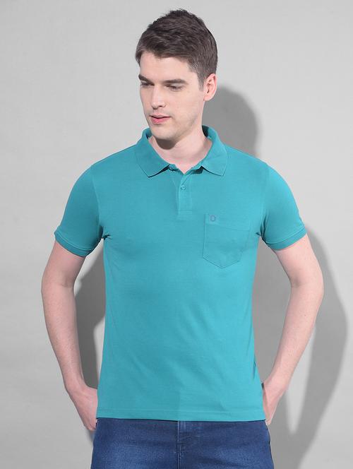 green cotton plain tshirt - 22033891 - Standard Image - 0