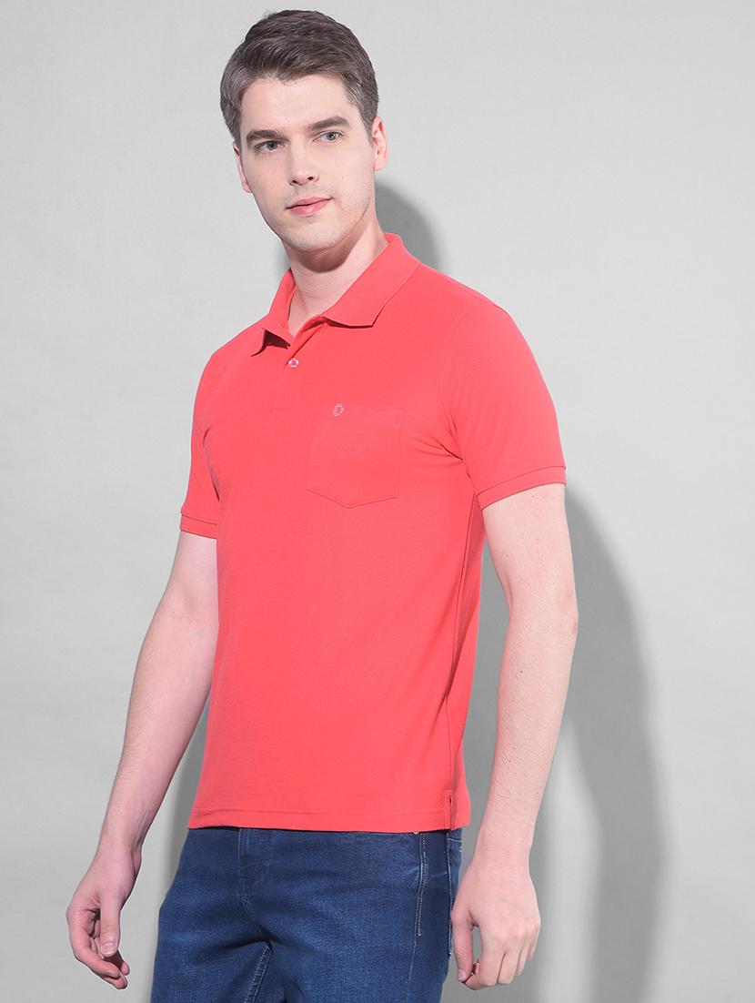 red cotton plain tshirt - 22033898 - Standard Image - 2