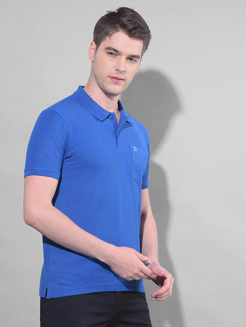 navy blue cotton plain tshirt - 22033899 - Standard Image - 2