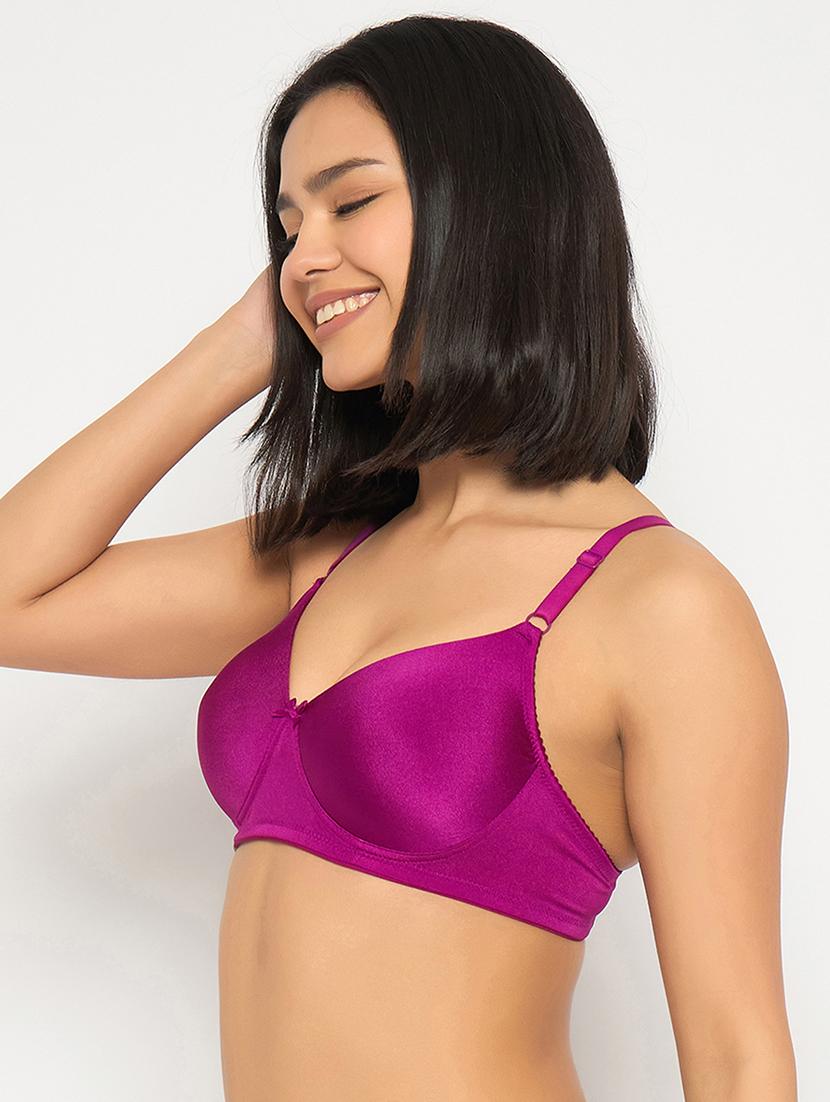 women solid non wired t-shirt bra - 22033917 - Standard Image - 2