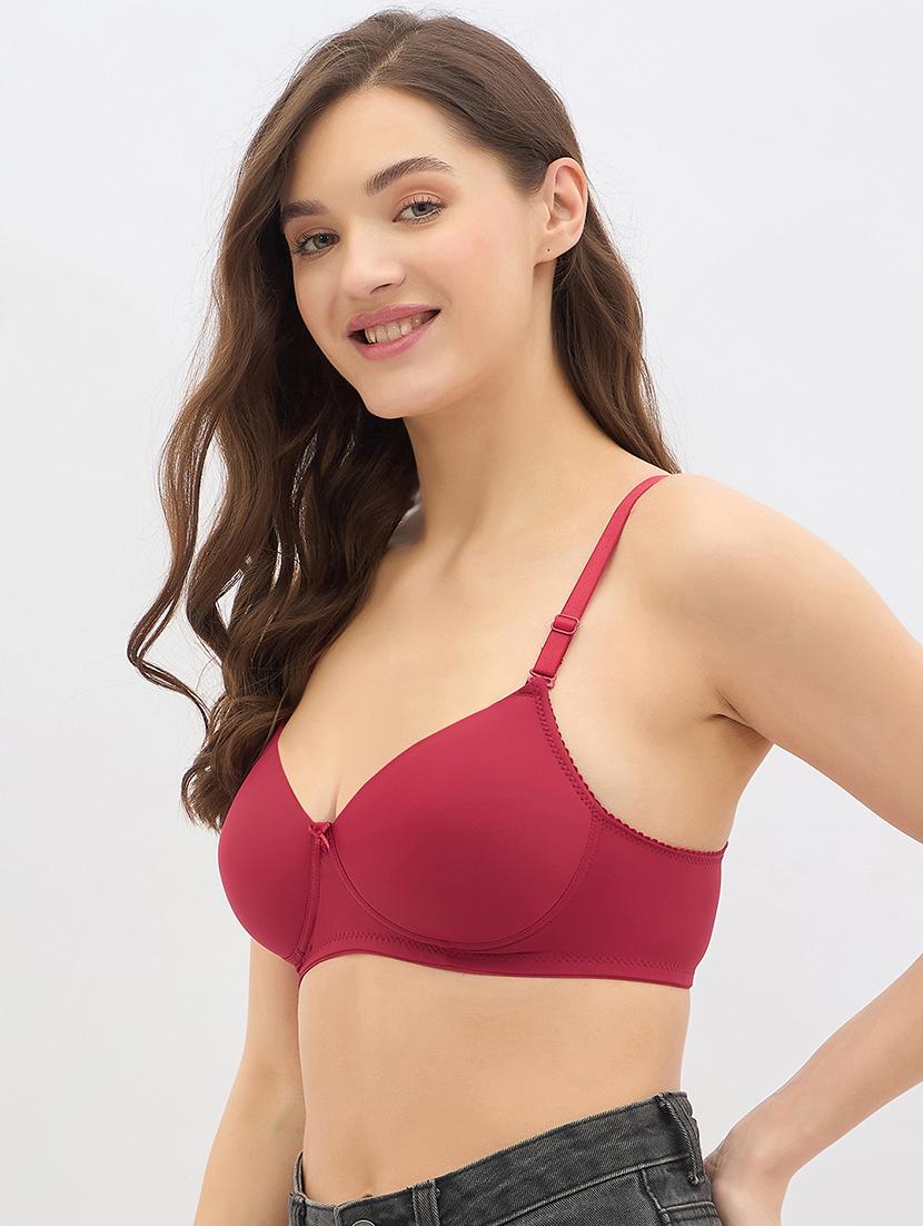 women solid non wired t-shirt bra - 22033918 - Standard Image - 2