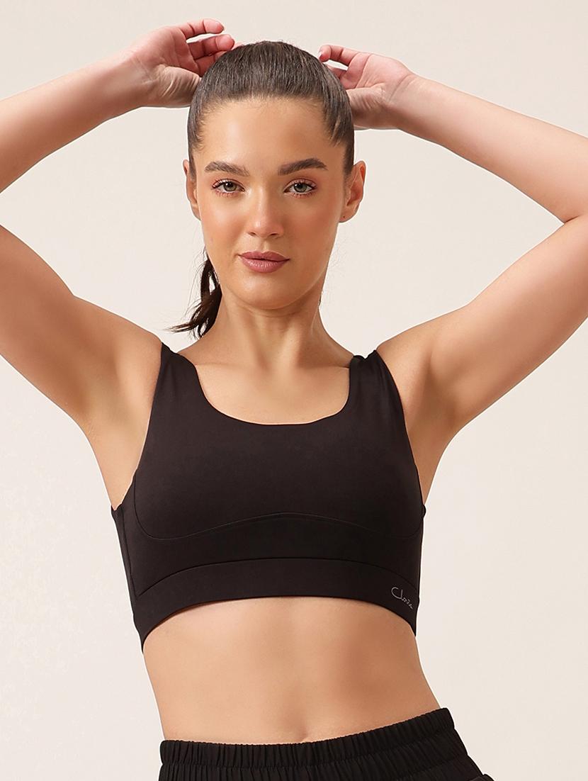 women solid non wired sports bra - 22033948 - Zoom Image - 0