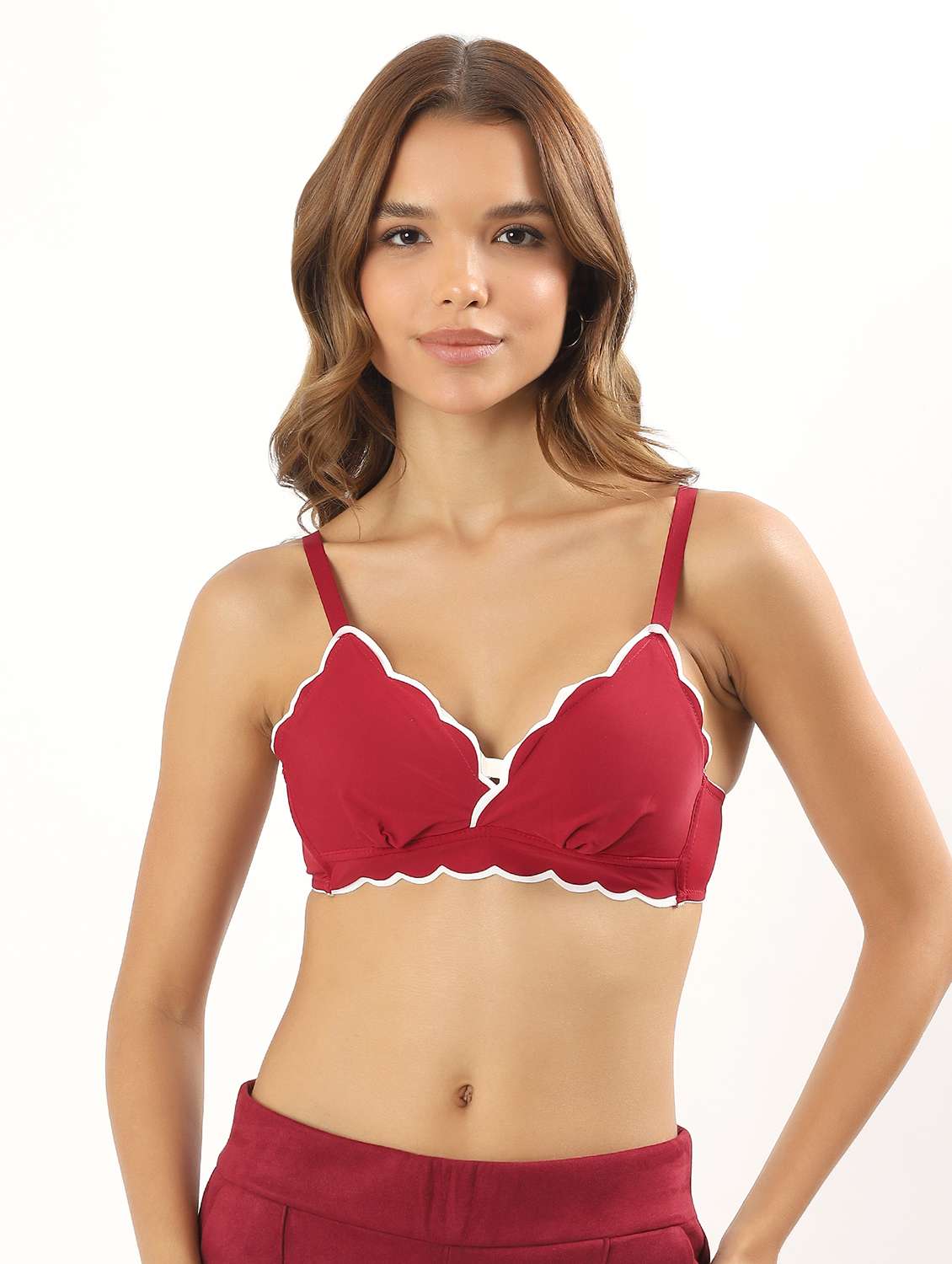 women solid heavily padded t-shirt bra - 22034429 -  Standard Image - 2