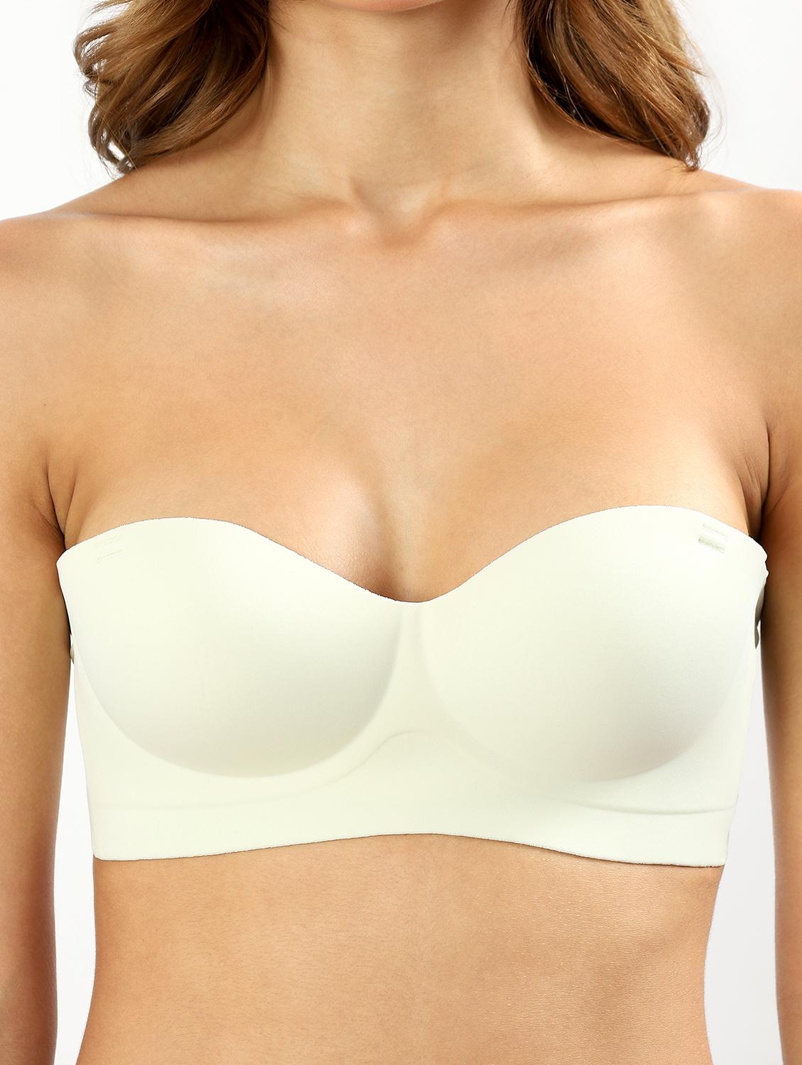 women solid non wired tube bra - 22034454 - Standard Image - 7