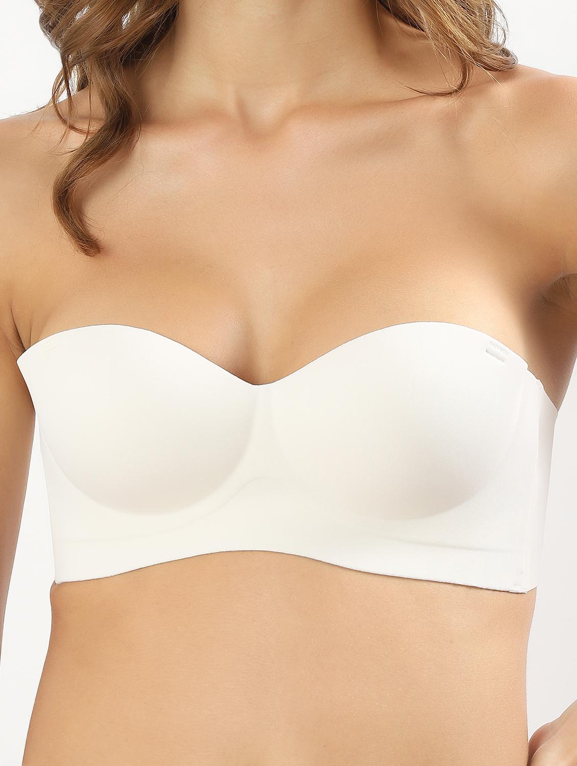 women solid non wired tube bra - 22034457 - Standard Image - 7