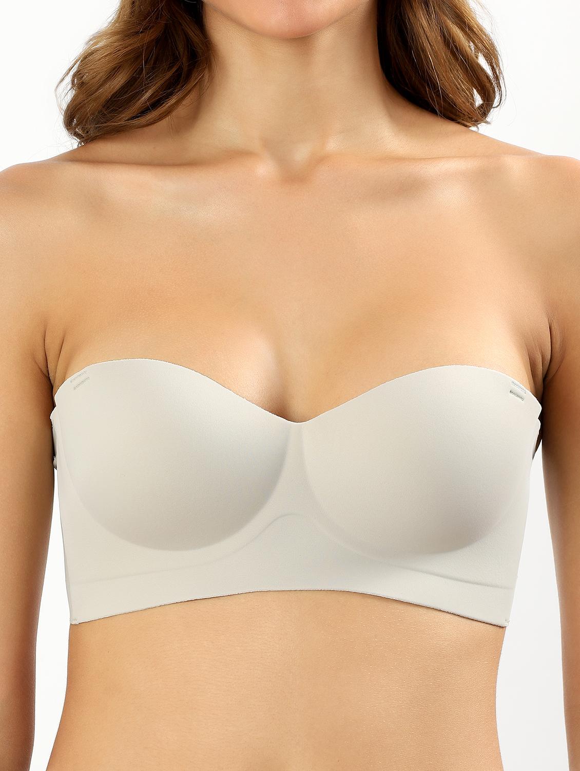women solid non wired tube bra - 22034458 - Standard Image - 7