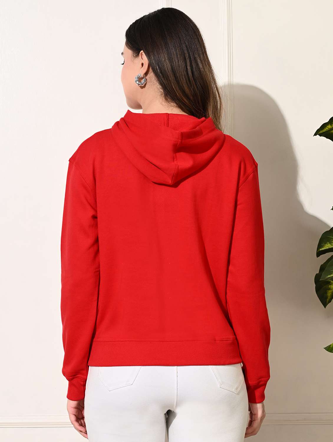 women printed long sleeve hooded sweatshirt - 22034546 -  Standard Image - 2