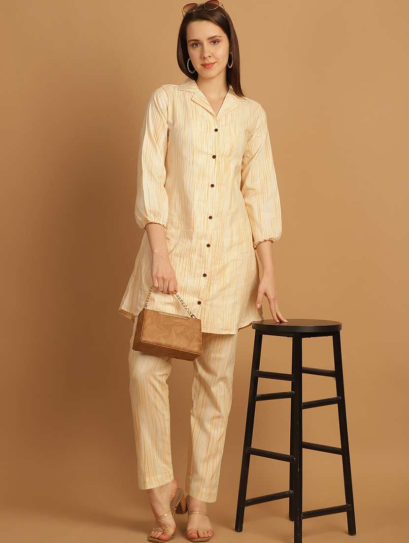 women printed shirt and trouser co-ord set