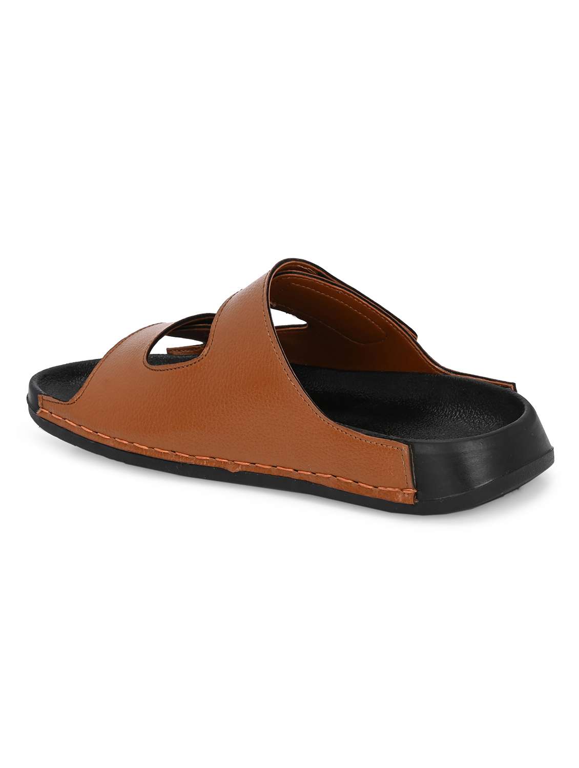 men tan slip on sandal - 22034577 -  Standard Image - 2