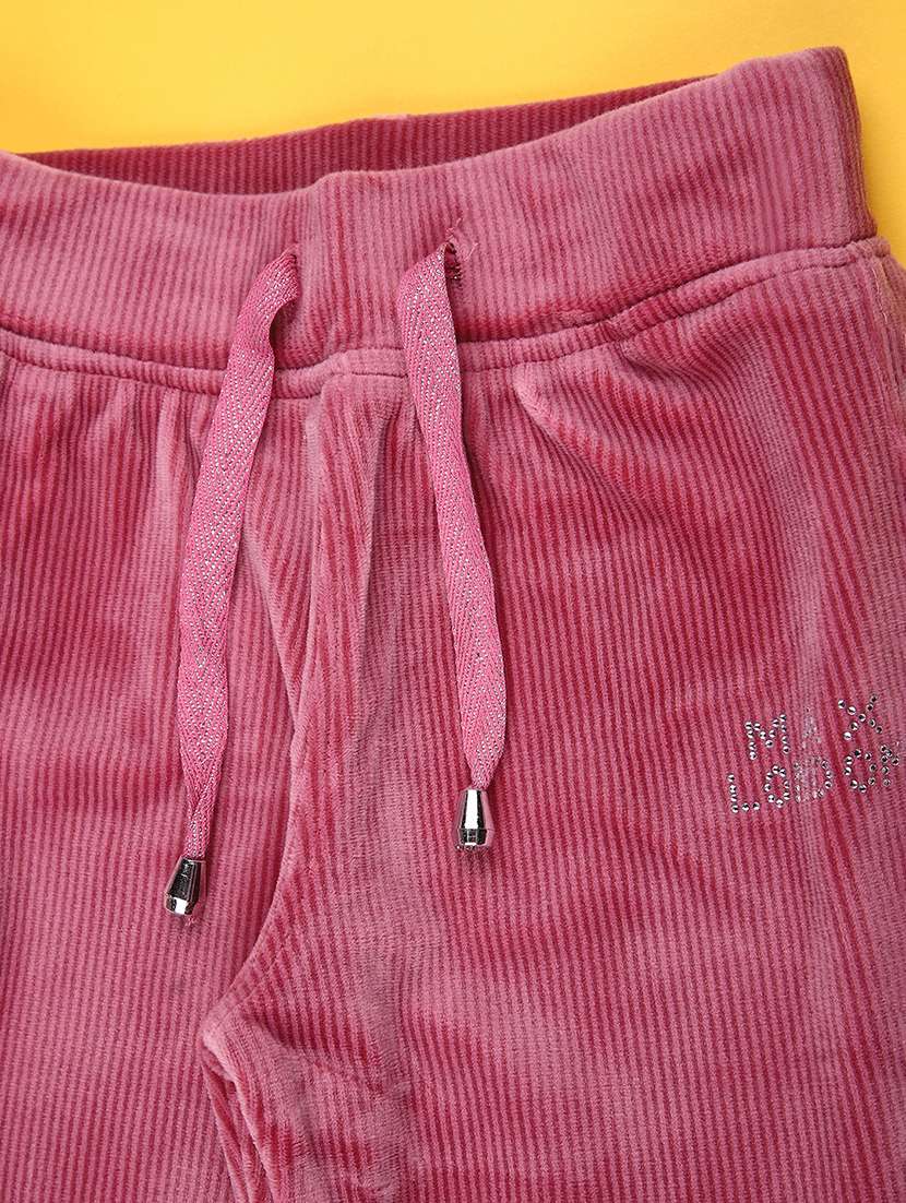 girls solid mid rise lounge wear pyjama - 22034774 -  Standard Image - 2