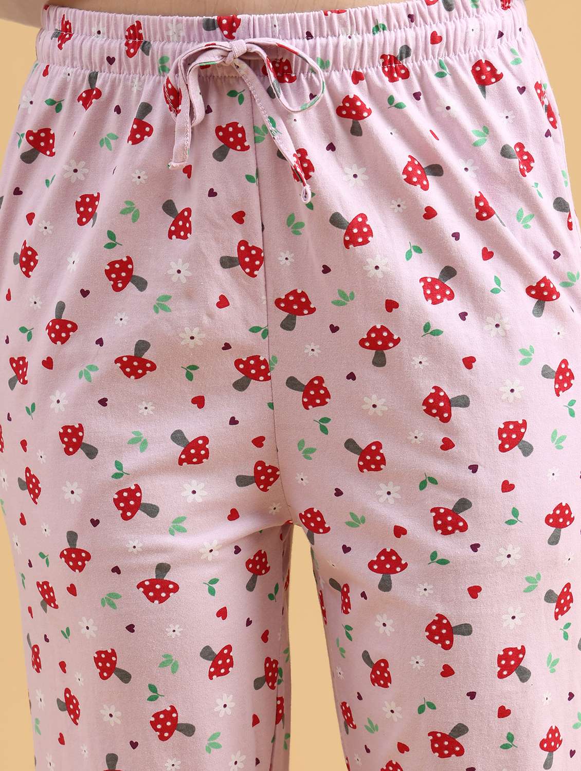 women printed mid rise lounge wear pajama - 22034779 -  Standard Image - 2