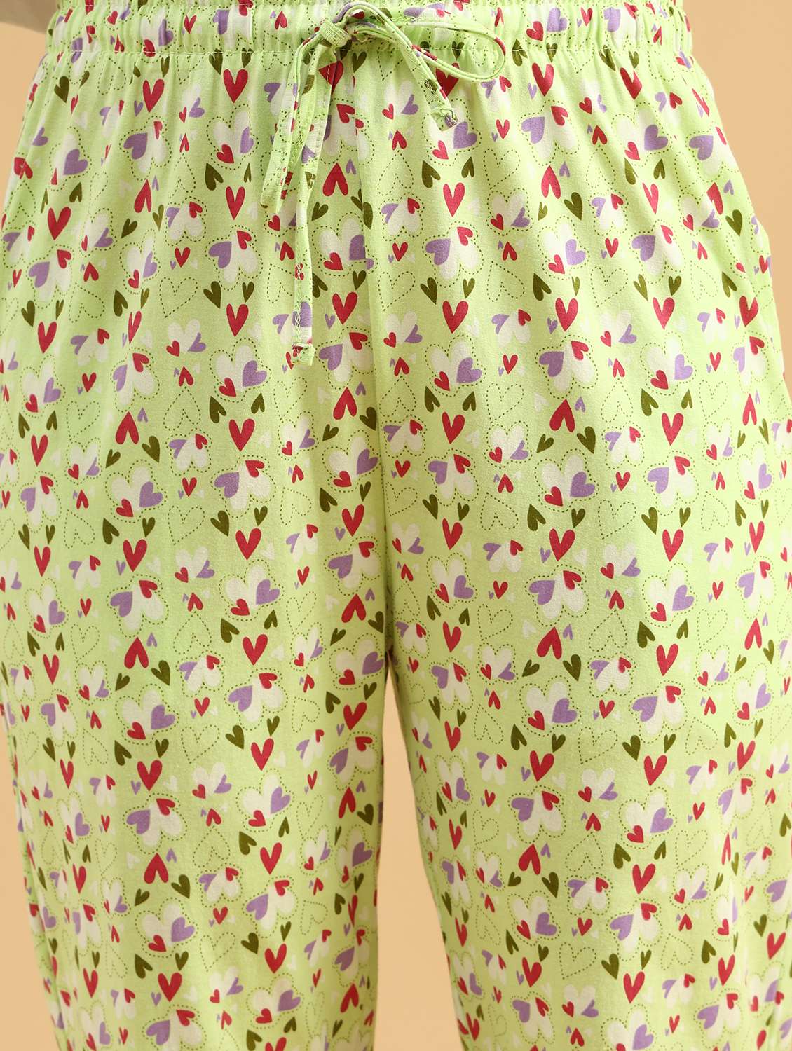 women printed mid rise lounge wear pajama - 22034780 -  Standard Image - 7