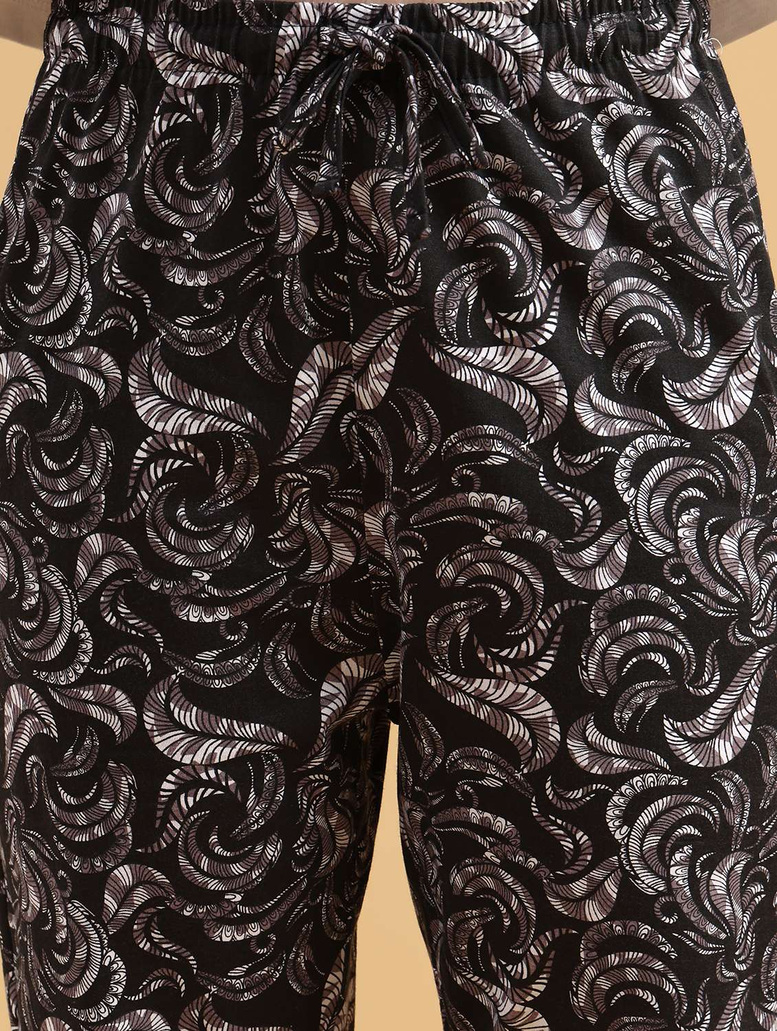 women printed mid rise lounge wear pajama - 22034827 -  Standard Image - 2