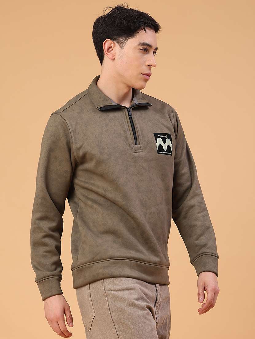 men solid long sleeve sweatshirt - 22035059 -  Standard Image - 2