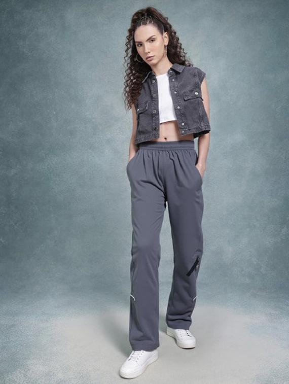 women solid mid rise parachute pants - 22035197 - Standard Image - 2