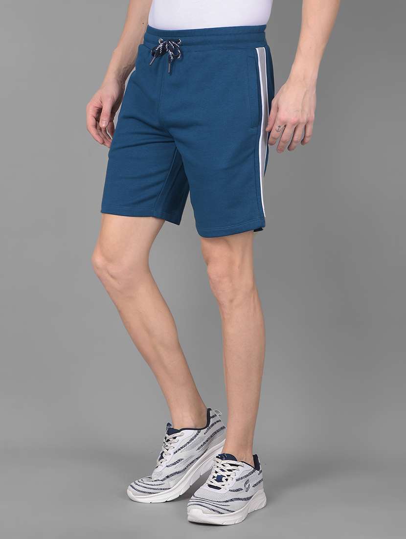 blue cotton shorts - 22035408 - Standard Image - 2