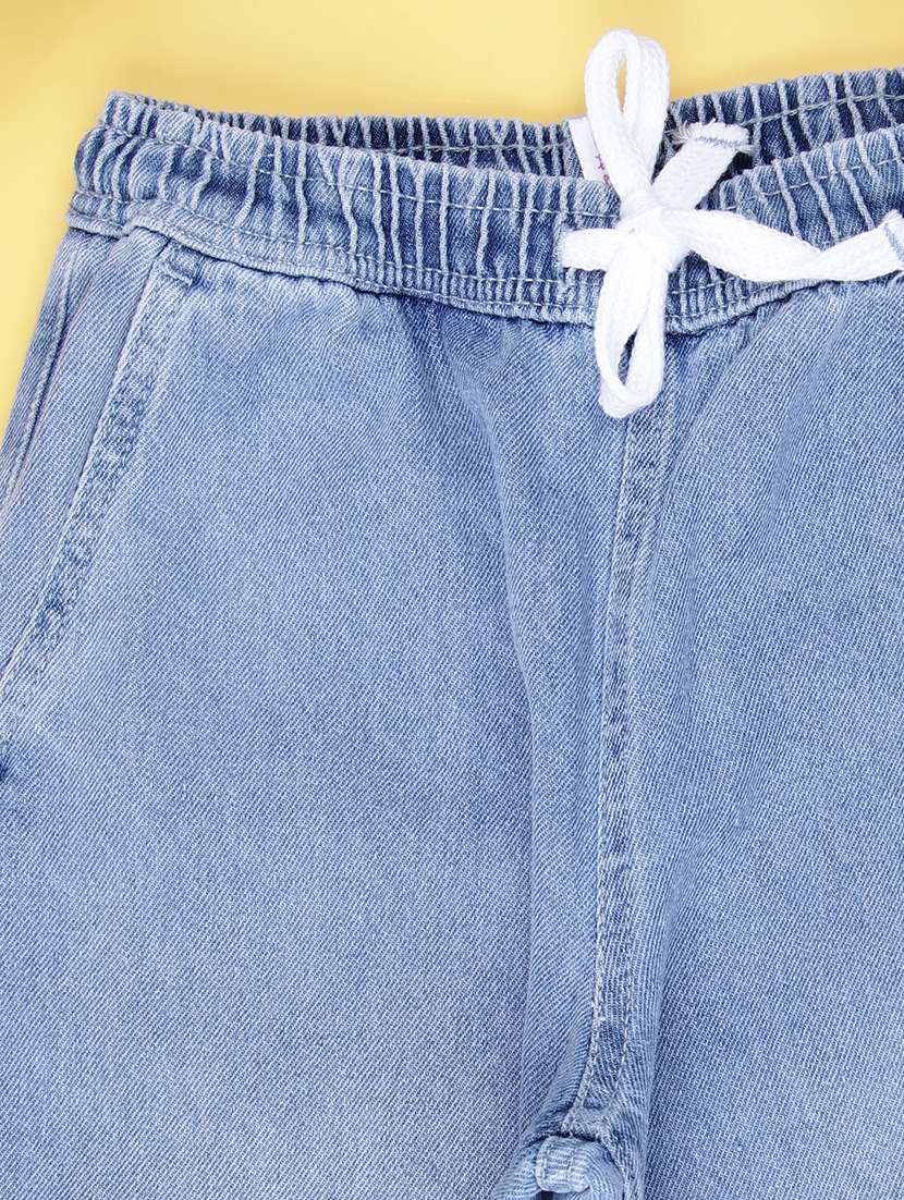 girls solid high rise wide leg jean - 22035566 - Standard Image - 2