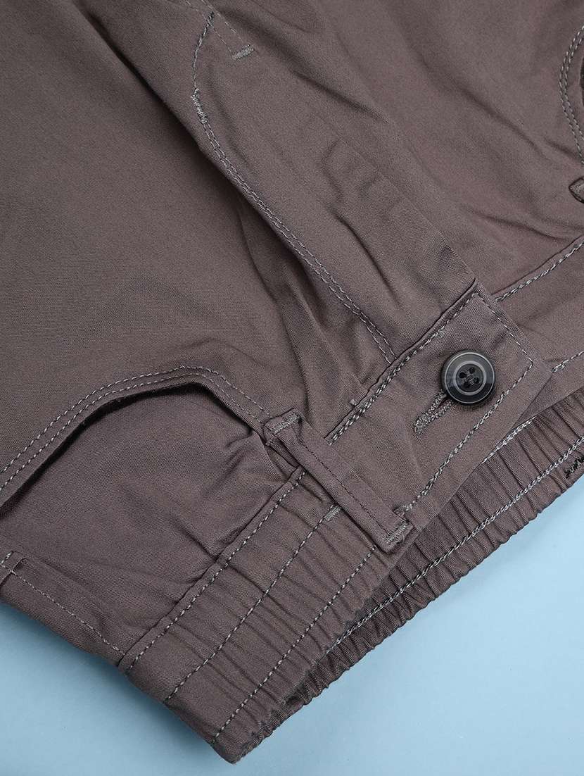 boys solid mid rise regular fit cargo - 22035686 -  Standard Image - 2