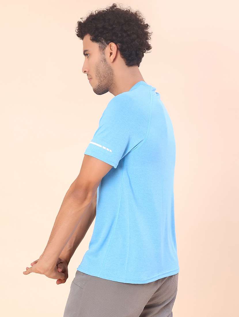 men solid short sleeve slim fit t-shirt - 22035829 -  Standard Image - 2