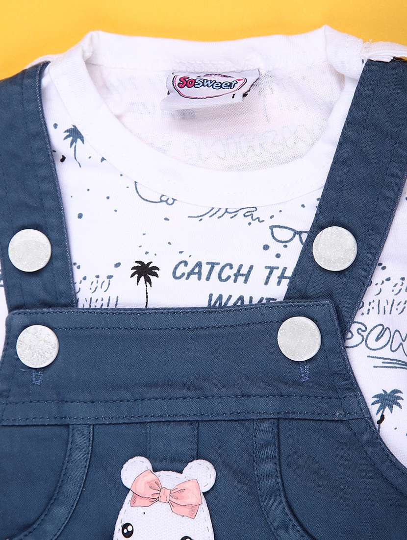 girls printed round neck full length set - 22036001 -  Standard Image - 2