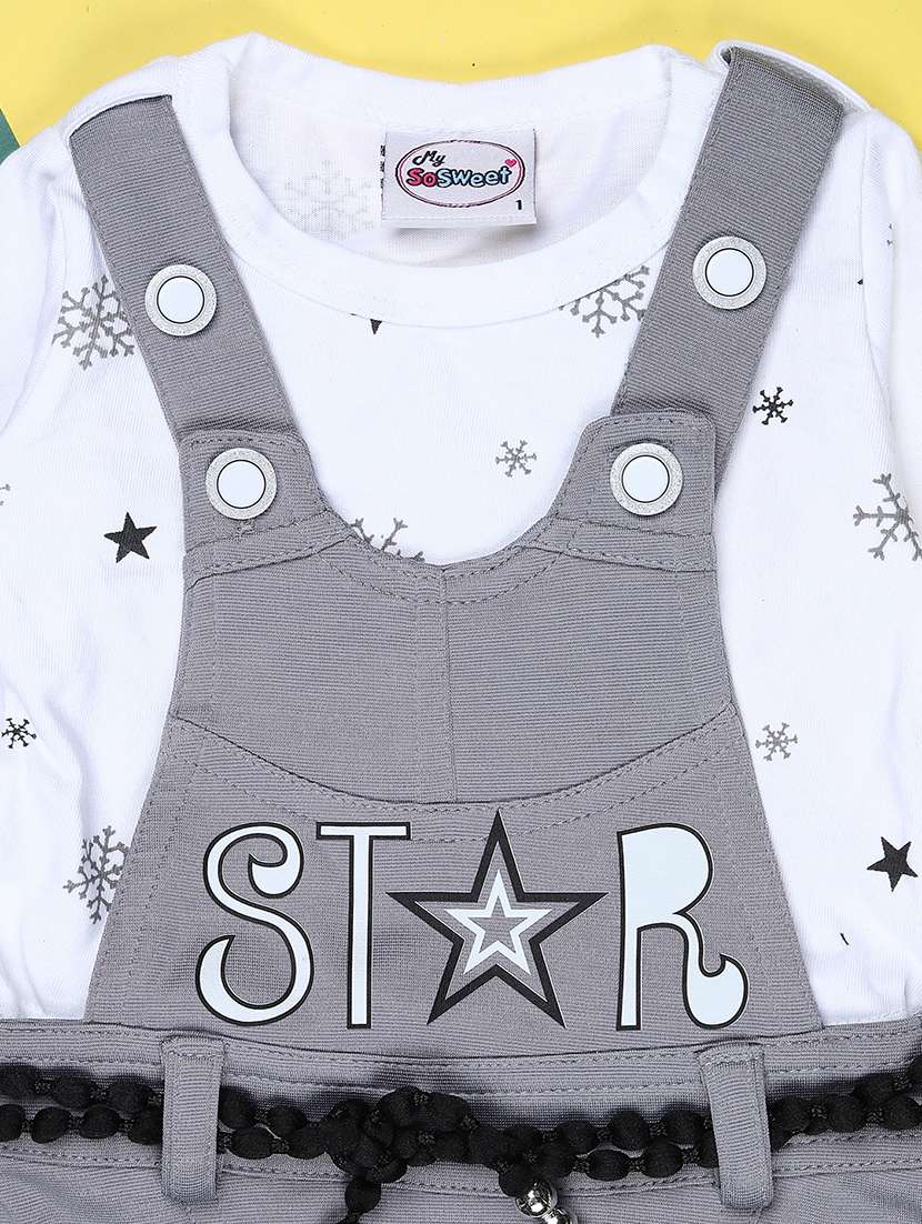 girls printed round neck full length set - 22036012 -  Standard Image - 2